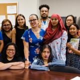 Rep. Ocasio-Cortez with constituents